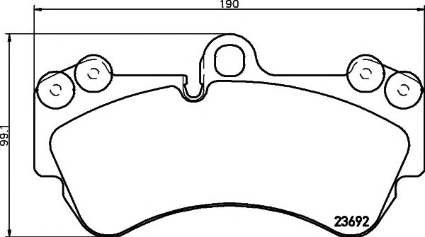 set placute frana,frana disc VW TOUAREG 2,5TDI, 3,2 V6