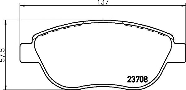 set placute frana,frana disc FIAT DOBLO/IDEA JTD