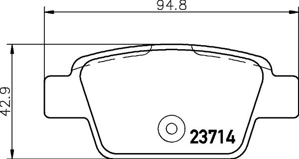 set placute frana,frana disc FIAT STILO 1,2 16V-2,4