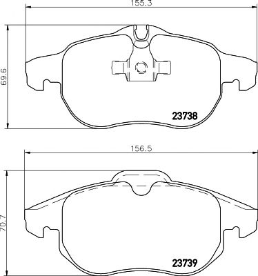 set placute frana,frana disc OPEL VECTRA C 02- 1,8/2,0/2,2