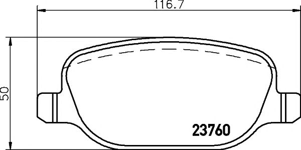 set placute frana,frana disc ALFA 159 05-/LANCIA THESIS 02-