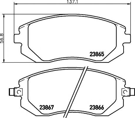 set placute frana,frana disc SUBARU LEGACY/FORESTER 03-/IMPREZA