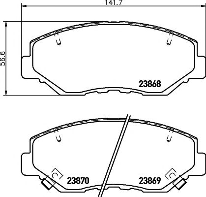 set placute frana,frana disc HONDA CR-V 02-