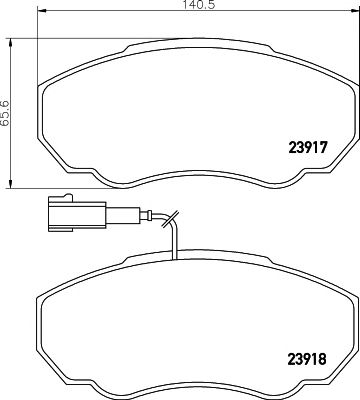 set placute frana,frana disc FIAT DUCATO 02- 10/14