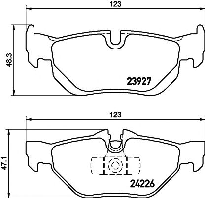 set placute frana,frana disc BMW E87/90/91/92 05-