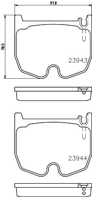 set placute frana,frana disc MERCEDES-BENZ W220/R230 01-12