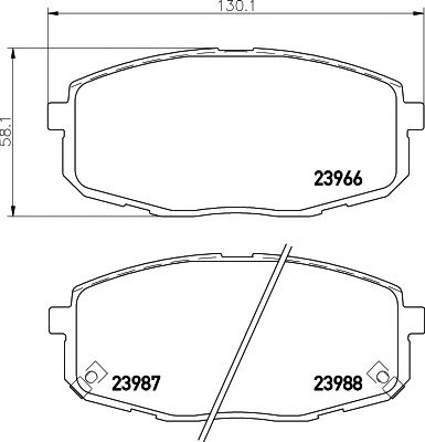 set placute frana,frana disc KIA CEED/I30/CLARUS II/SHUMA