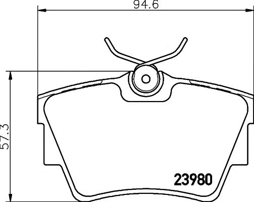 set placute frana,frana disc RENAULT TRAFIC/OPEL VIVARO 01-