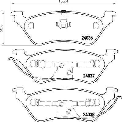 set placute frana,frana disc CHRYSLER VOYAGER 00-