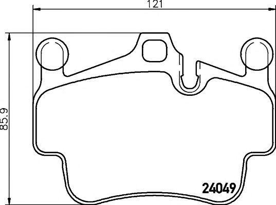 set placute frana,frana disc PORSCHE 911 (997) 04-/CAYMAN