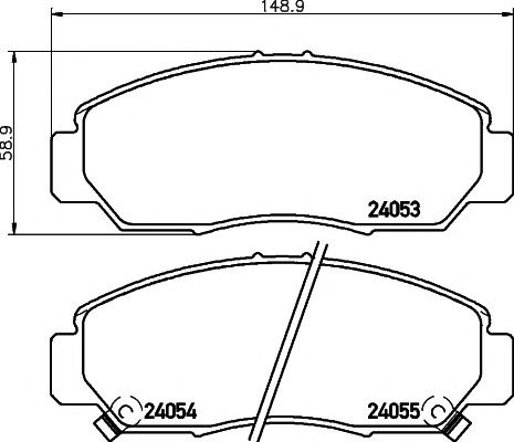 set placute frana,frana disc HONDA STREAM 01-