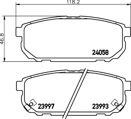 set placute frana,frana disc KIA SORENTO 02-