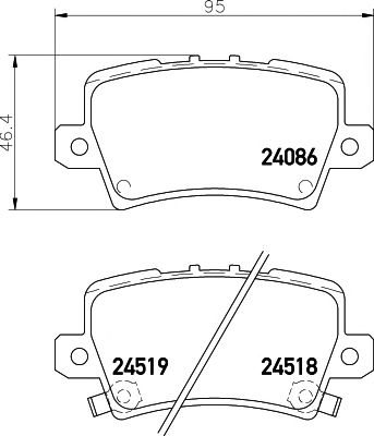 set placute frana,frana disc HONDA CIVIC 06- UK 1,4-2,2