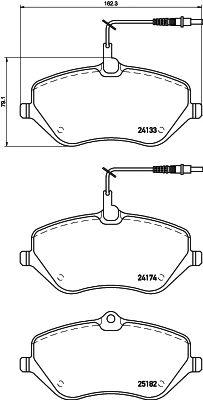 set placute frana,frana disc PEUGEOT 407 04- 2,2HDI 09-