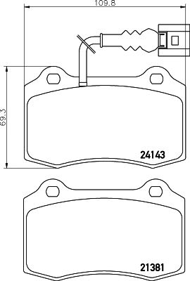 set placute frana,frana disc VW LEON 1,8 CUPRA R 02-06