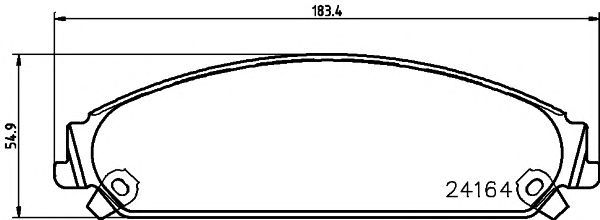 set placute frana,frana disc CHRYSLER 300C