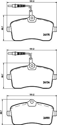 set placute frana,frana disc PEUGEOT 407 04- 1,6-2,0