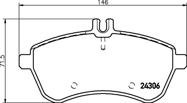 set placute frana,frana disc MERCEDES-BENZ W204 C-CLASSE 01.07- 200/220