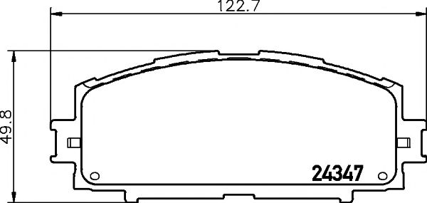 set placute frana,frana disc TOYOTA YARIS 06- Japan