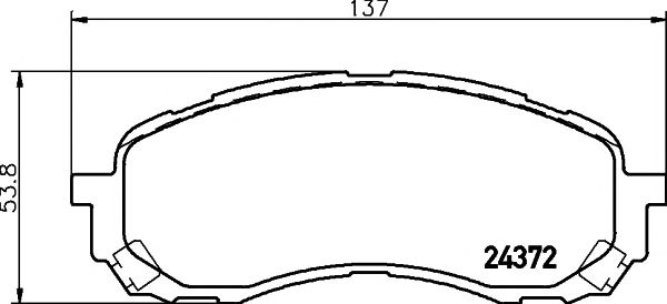 set placute frana,frana disc SUBRAU IMPREZA 1,5-1,6 00-