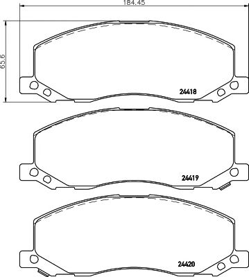 set placute frana,frana disc OPEL INSIGNIA 08-