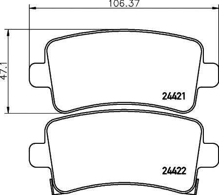 set placute frana,frana disc OPEL INSIGNIA 08- 1,6-2,0/CDTI