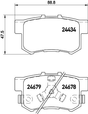 set placute frana,frana disc HONDA ACCORD 08- AUTOMAT