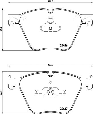 set placute frana,frana disc BMW E70/E71 X5/X6 09-/F01/F07 5,0