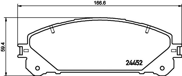 set placute frana,frana disc LEXUS RX 09-/RAV 4 12-