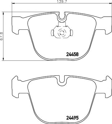 set placute frana,frana disc BMW E70/E71 X5/X6 versiunea M