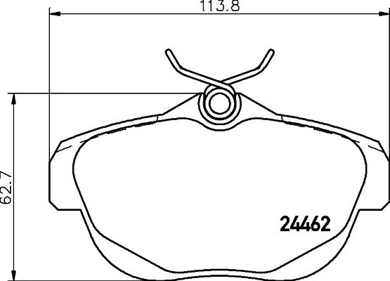 set placute frana,frana disc CITROEN C6 05-