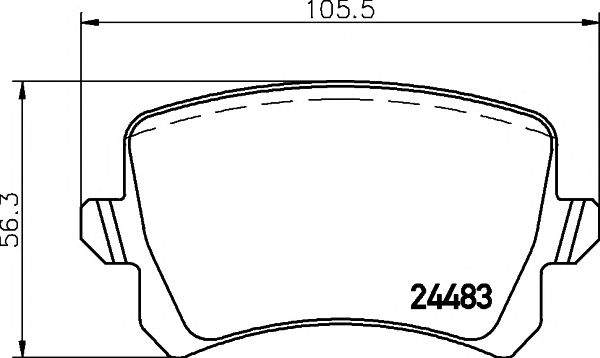 set placute frana,frana disc VW PASSAT 08-/TIGUAN