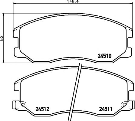 set placute frana,frana disc OPEL ANTARA 06-