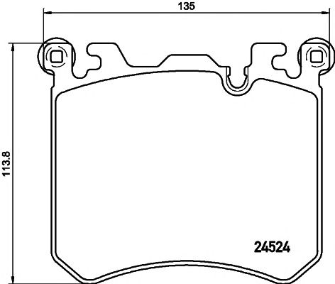 set placute frana,frana disc BMW E70/E71 X5/X6 09- versiunea M