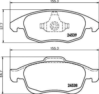 set placute frana,frana disc CITROEN BERLINGO 08-/C4 1,6-1,8