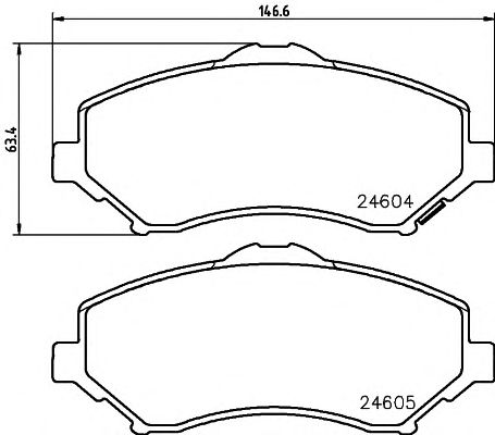 set placute frana,frana disc JEEP WRANGLER/VOYAGER 07-/DODG