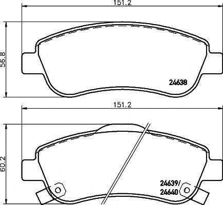 set placute frana,frana disc HONDA CR-V 2,0/2,2CTDI 07-