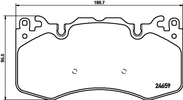 set placute frana,frana disc LANDROVER RANGE ROVER 11-