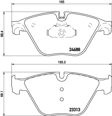 set placute frana,frana disc BMWF10 10- 525-535