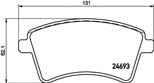 set placute frana,frana disc RENAULT KANGOO 08-