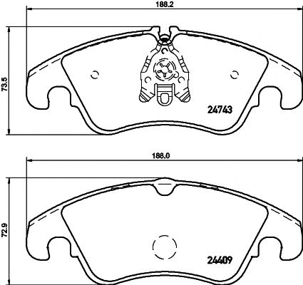 set placute frana,frana disc VW A4/A5/Q5 07-