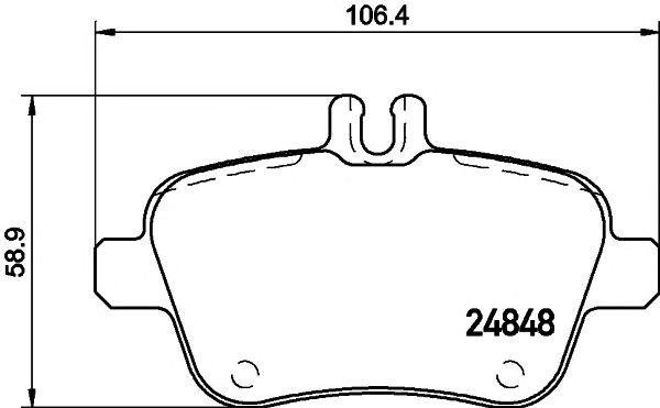 set placute frana,frana disc MERCEDES-BENZ W176/W246 A-CLASSE/B-CLASSE 11-/CLA/GLA 13-