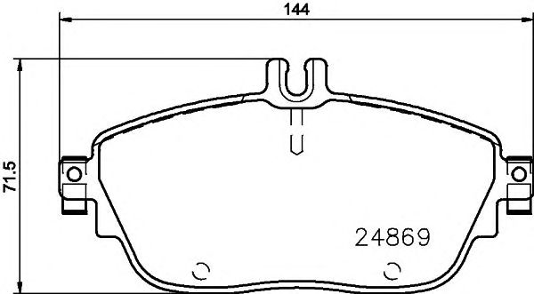 set placute frana,frana disc MERCEDES-BENZ W176/W246 A-CLASSE/B-CLASSE 11-/CLA/GLA 13-