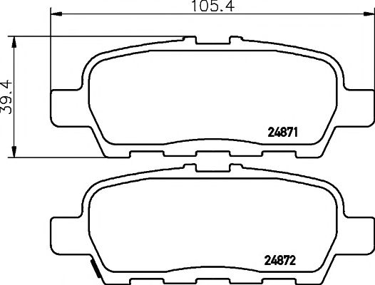 set placute frana,frana disc SUZUKI GRAND VITARA 05-/NISSAN JUKE 10-/MURANO 08-