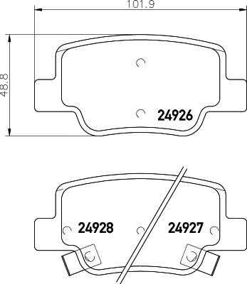 set placute frana,frana disc TOYOTA VERSO 09-