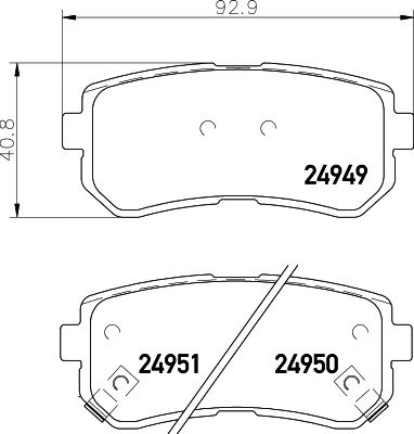 set placute frana,frana disc KIA CEE'D/RIO/SPORTAGE 05-