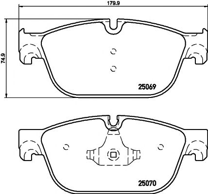 set placute frana,frana disc CITROEN C5/C6/407 3,0HDI/DS5/508/ 340MM