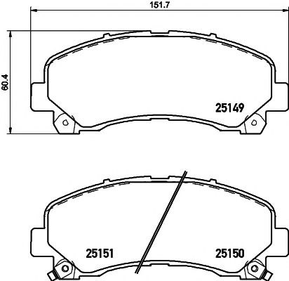 set placute frana,frana disc ISUZU D-MAX 08-