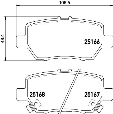 set placute frana,frana disc HONDA LEGEND 06-