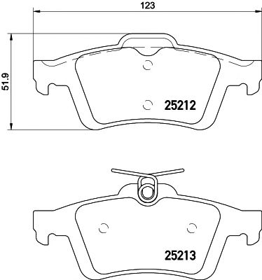 set placute frana,frana disc NISSAN/MAZDA PRIMERA 02-/FOCUS